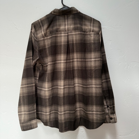 Eddie Bauer Women's Plaid Flannel Shirt - Size Large - Picture 6 of 7